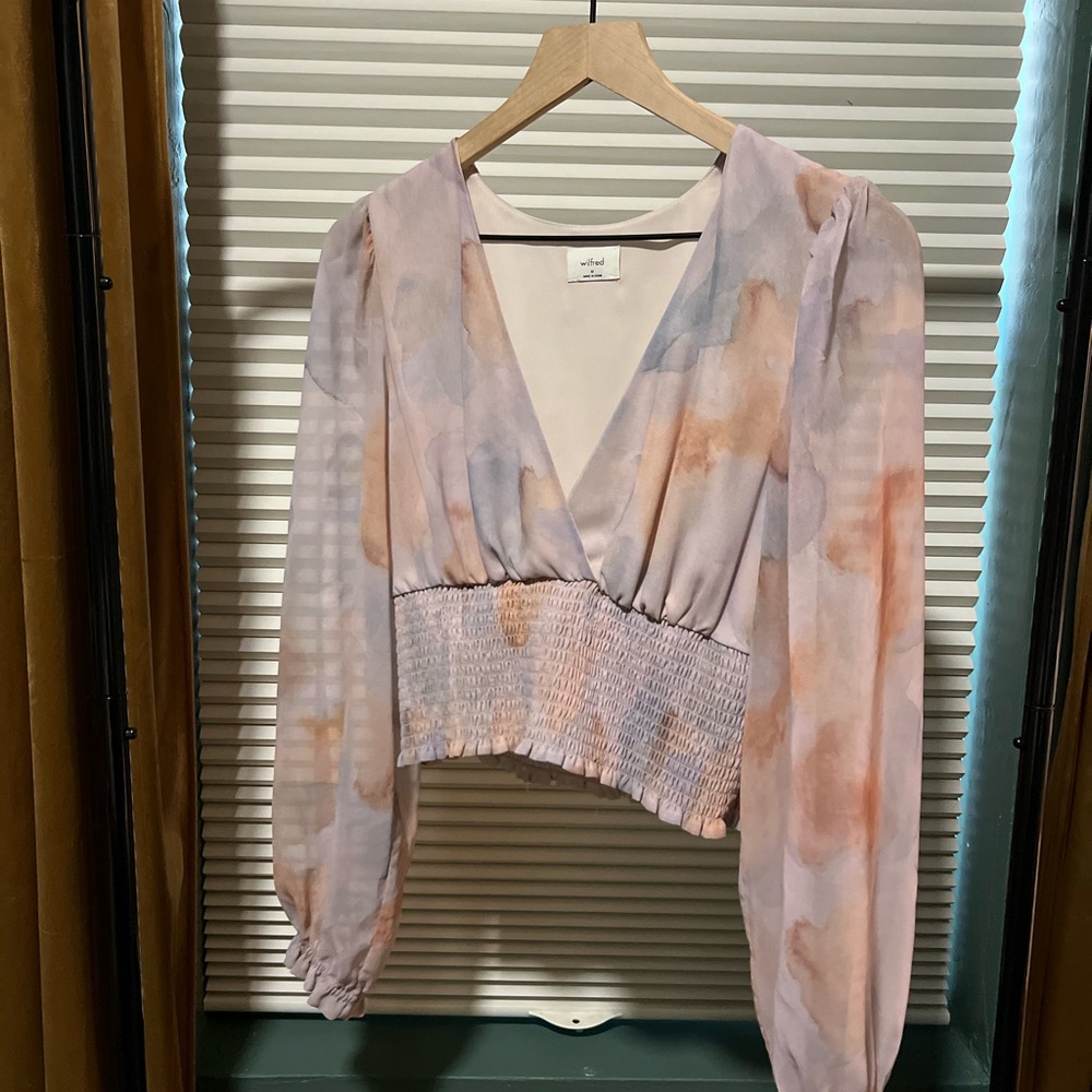 Wilfred/Aritzia Watercolor Blouse